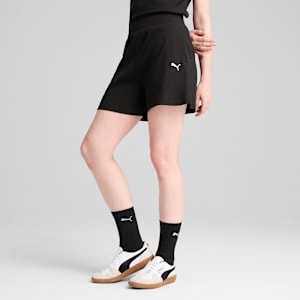 ESS ELEVATED 5" High-Rise Rib Shorts Women, PUMA Black, extralarge